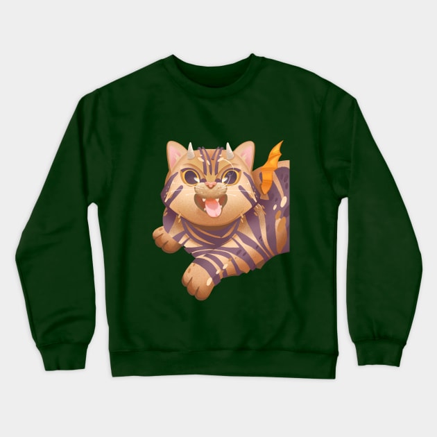 Devil cat Crewneck Sweatshirt by shurubchi